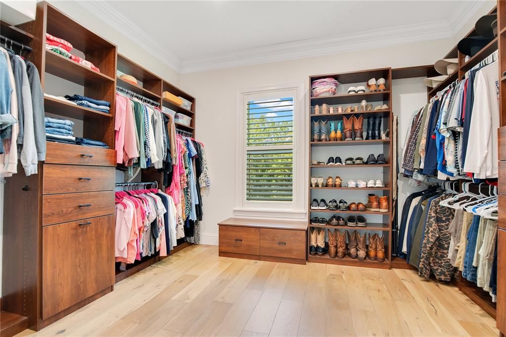 13' x 11' primary custom closet