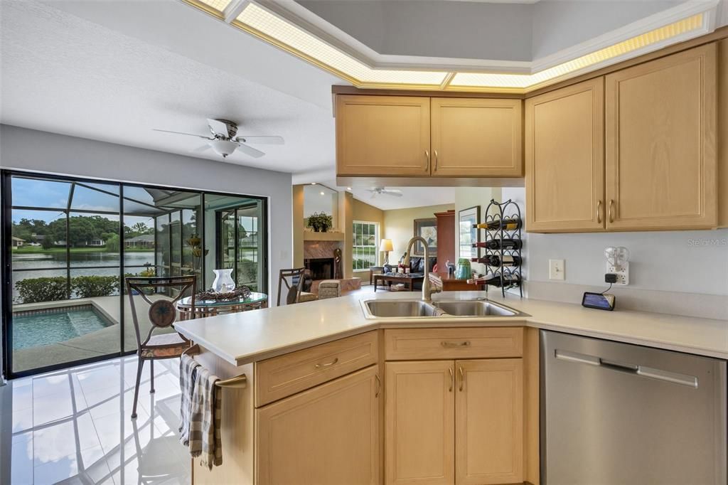 The Kitchen has a large dining area as well.