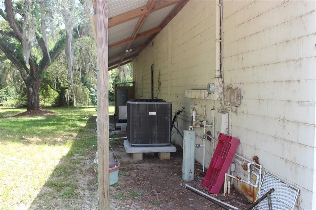 A/C rear of store