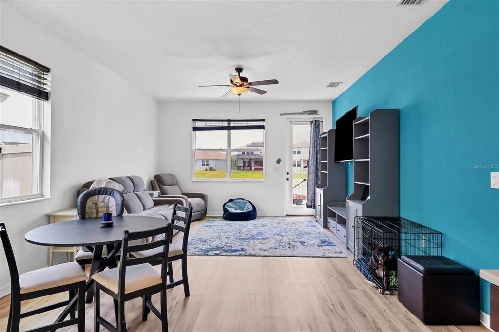 Dining Space with View to Family Room