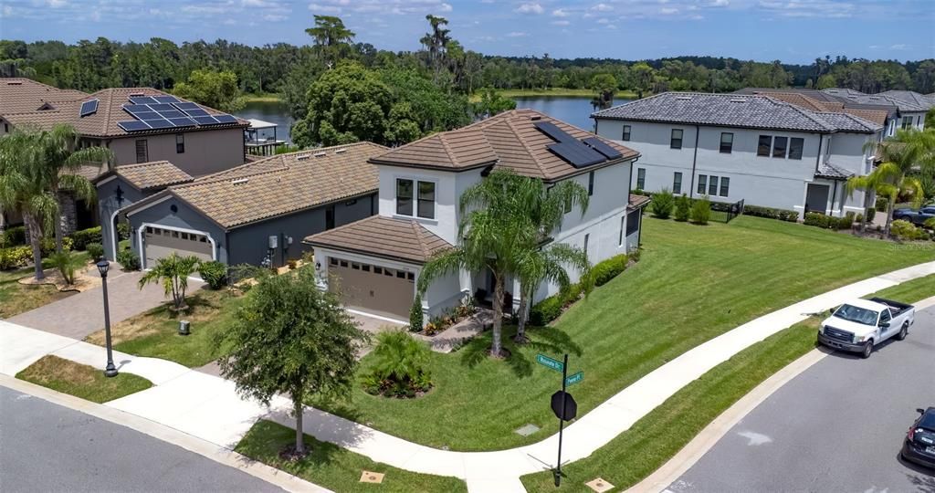 Aerial view of home