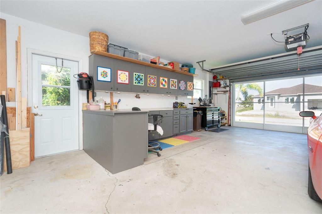 Work area in Garage