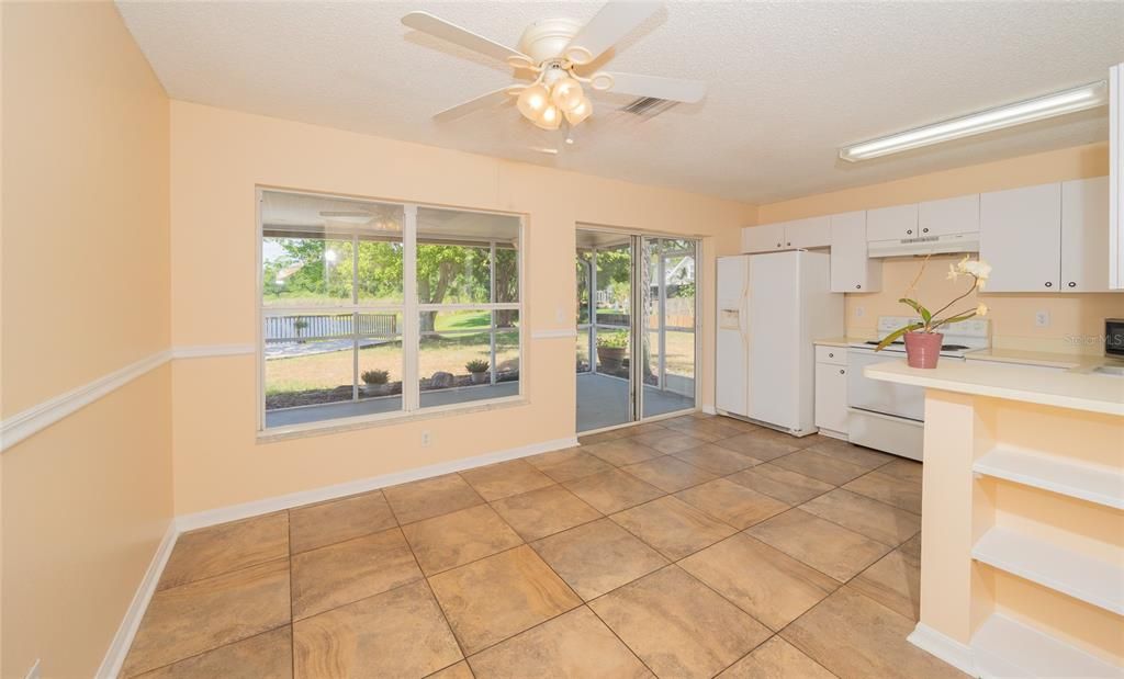 Dining Area overlooking the view