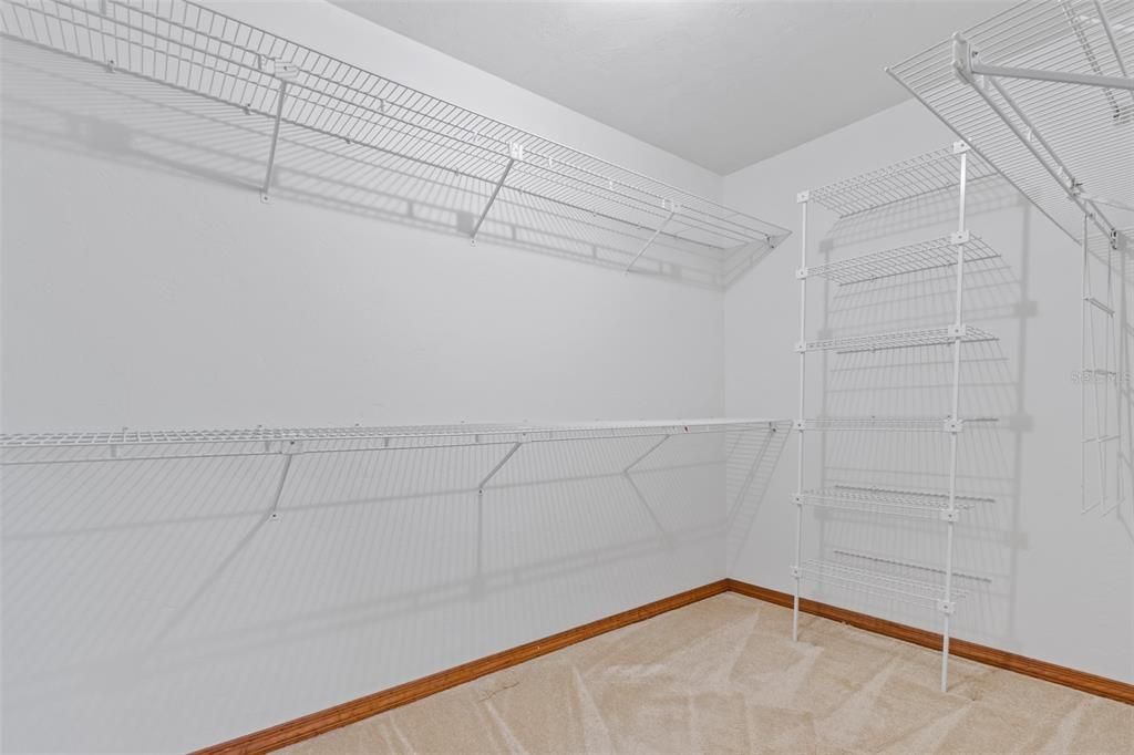 Primary walk in closet