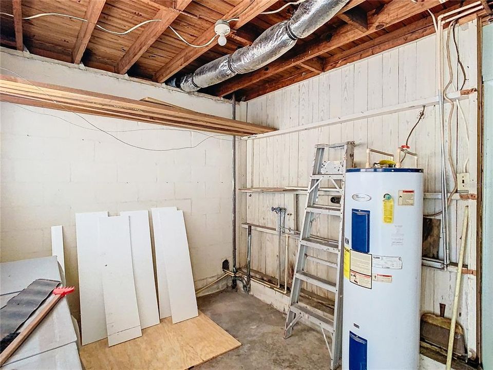 Storage Room off of Carport