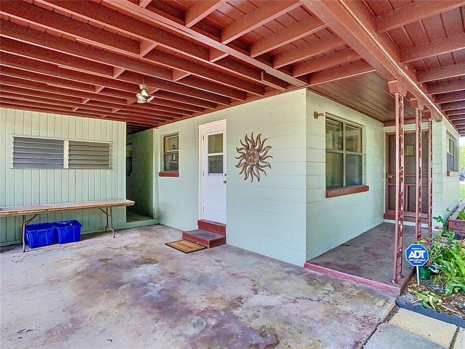 Carport/Storage Area/Front Porch