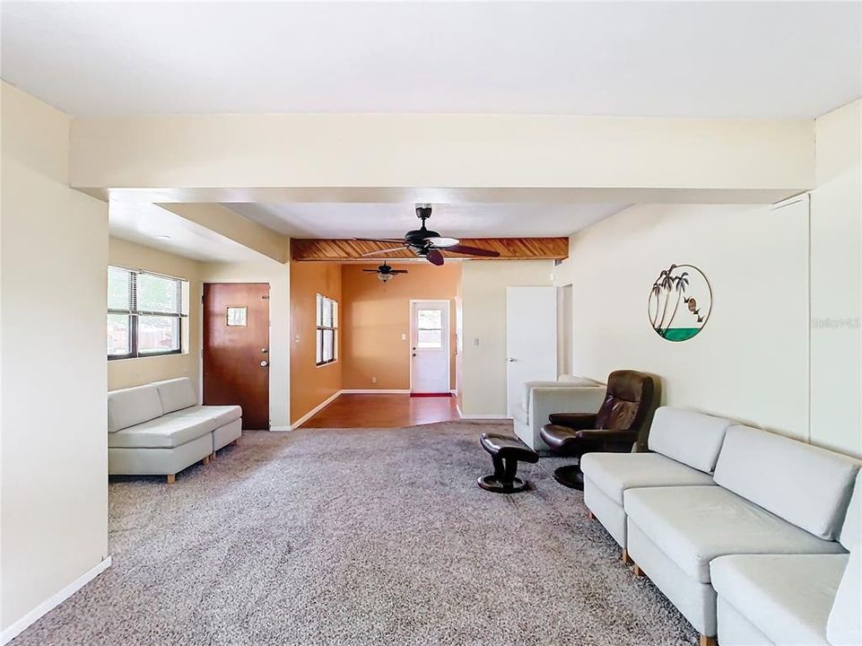 Living Room View into Kitchen/Foyer