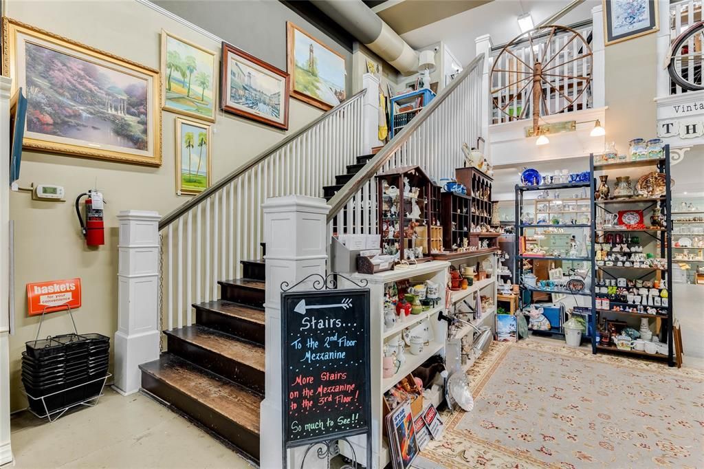 stairs to mezzanine (2nd floor)