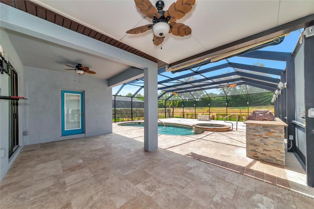 Covered Patio with Pool Bath Entry