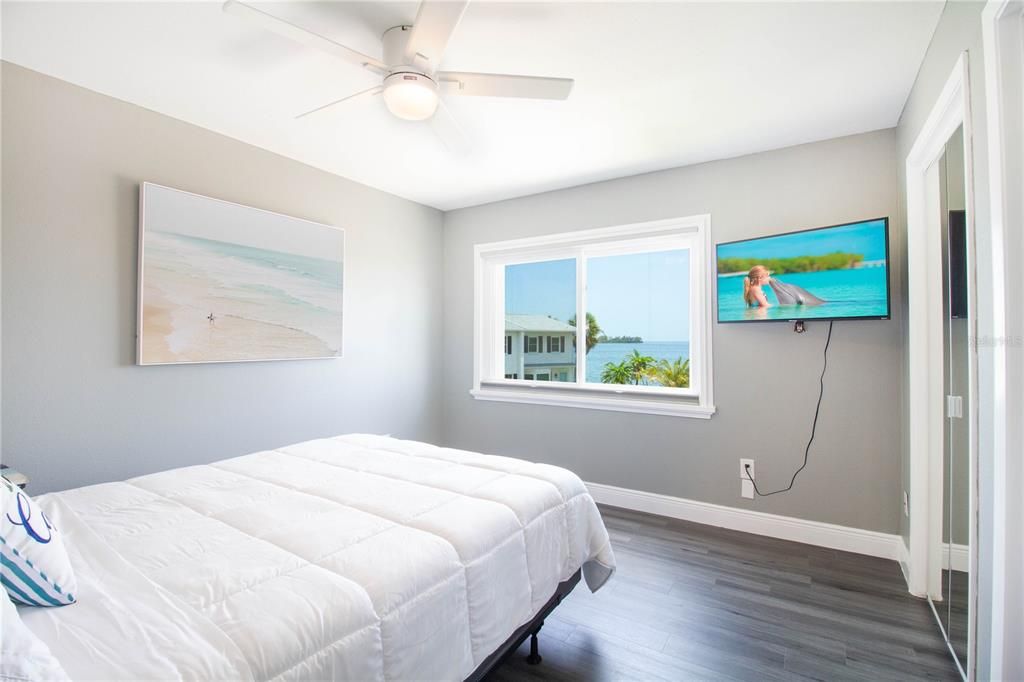 2nd floor Primary Bedroom with beautiful water view