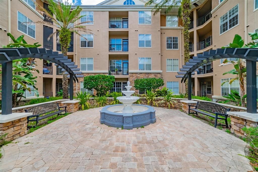 Courtyard outside your window