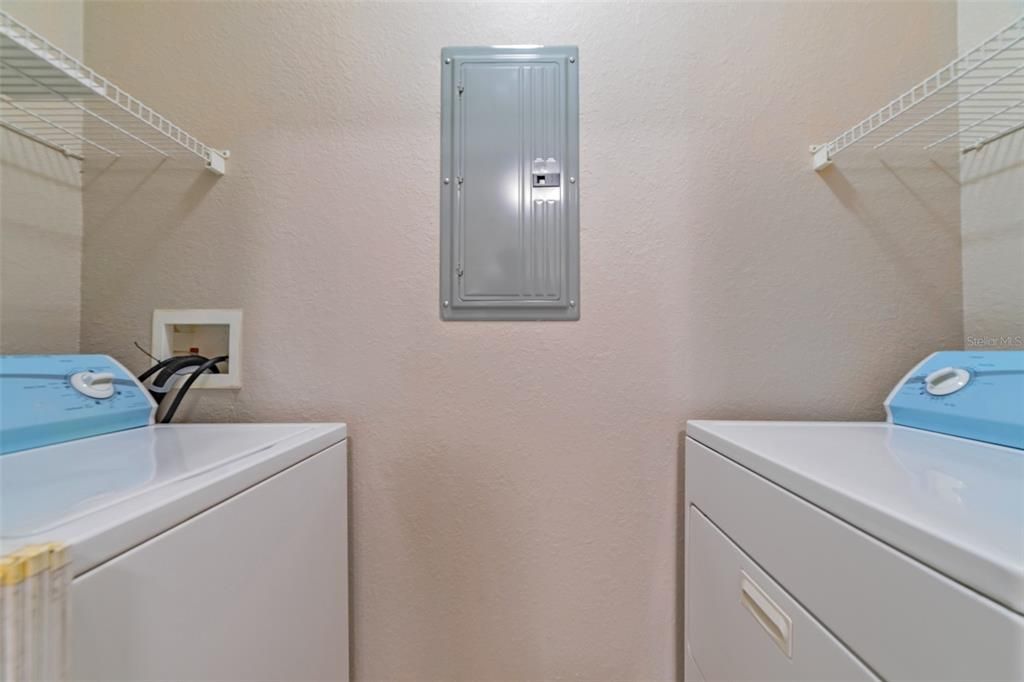 In-unit laundry room