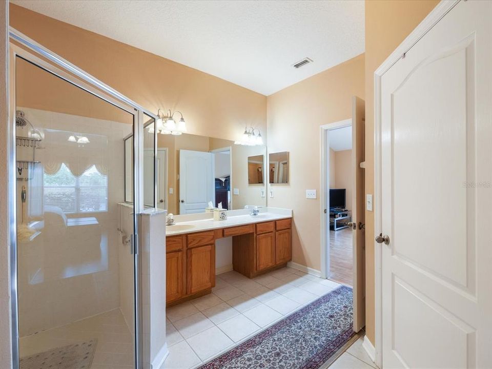 double vanity in primary bath