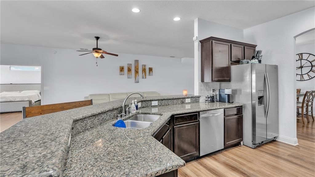 Beautiful Kitchen with plenty of cabinets and lots of counter space.