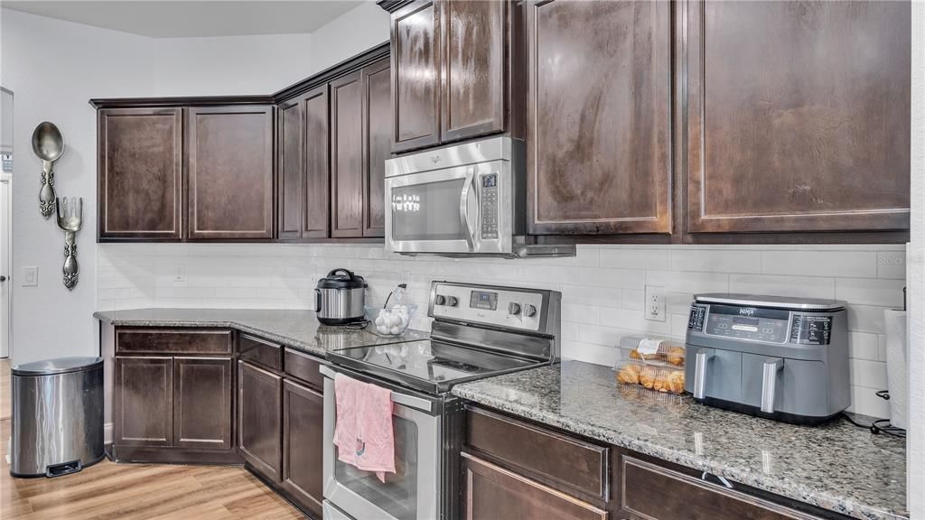 Beautiful Kitchen with plenty of cabinets and lots of counter space.