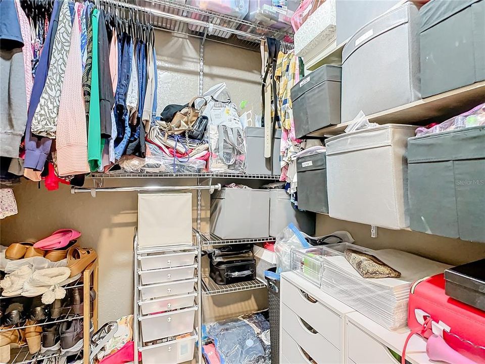 One of two en-suite walk-in closets