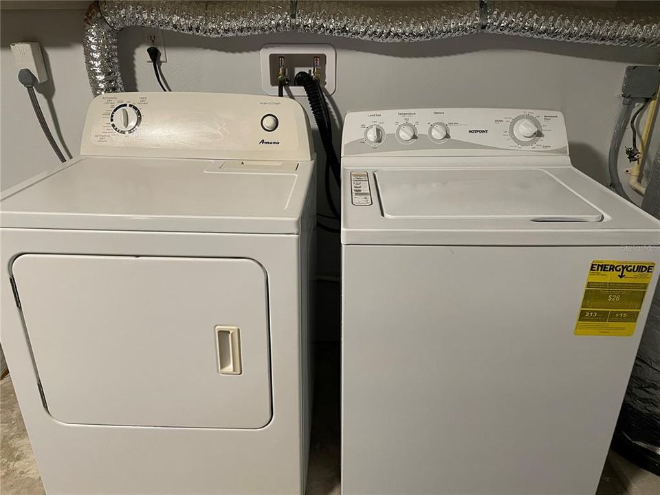 Washer and dryer in garage