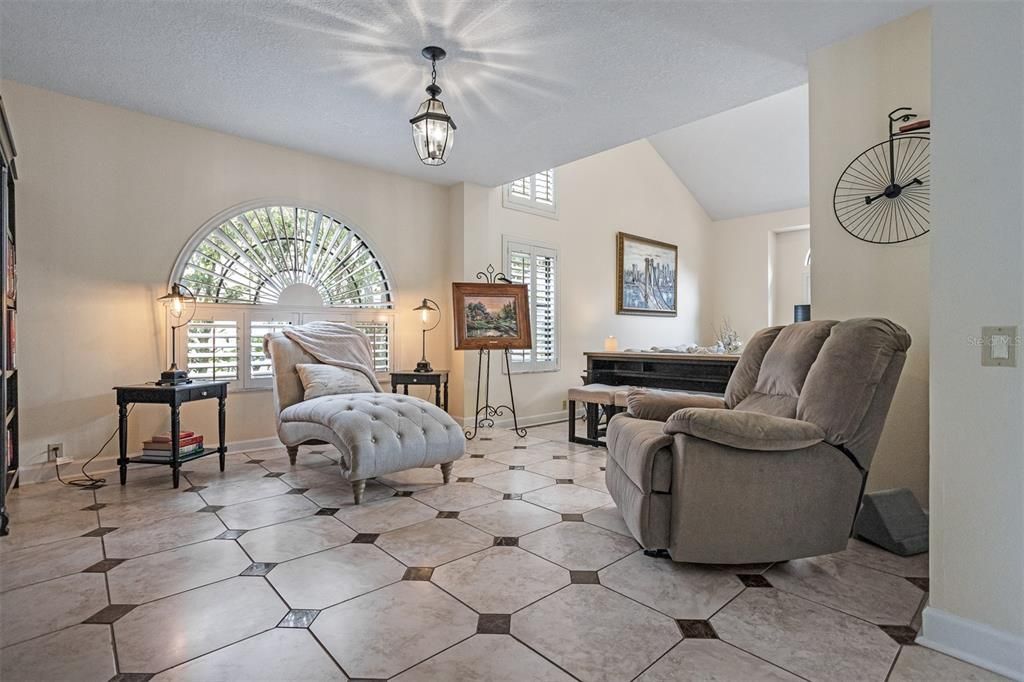 Formal Dining room being used as a library