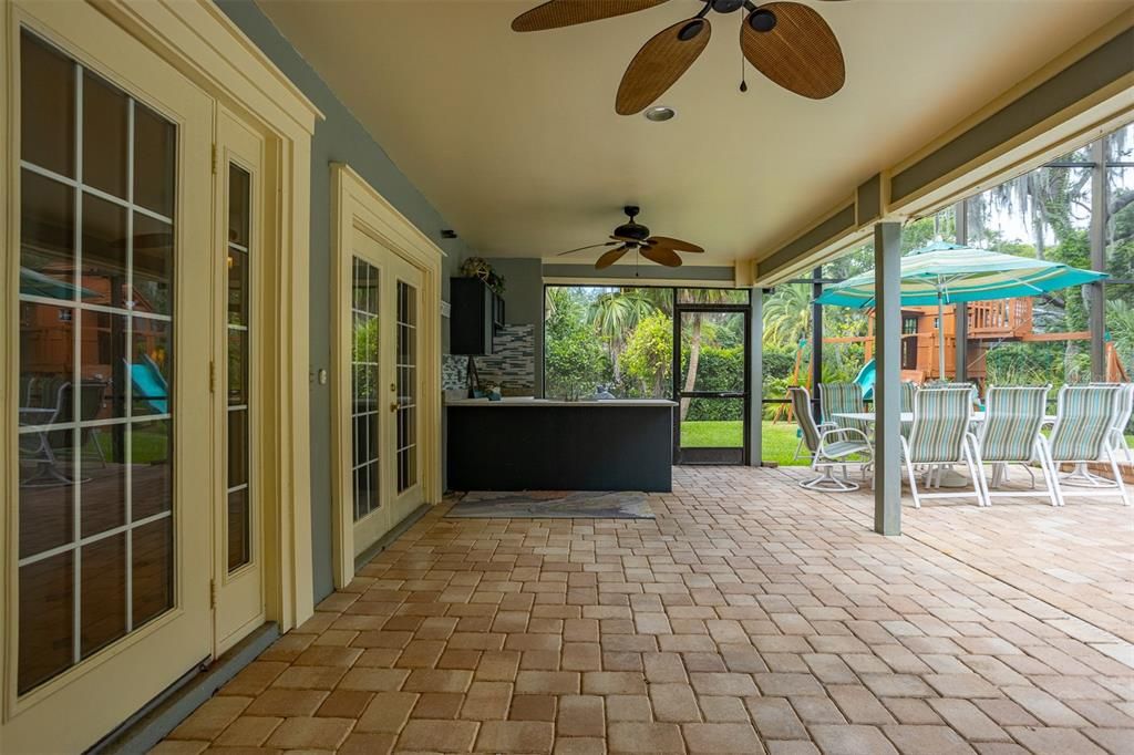 Pool bathroom with walk in shower