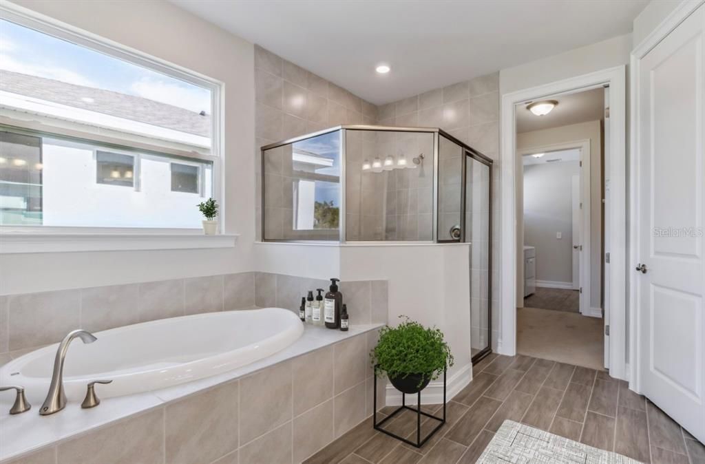 MASTER SUITE BATH Staged Photo from Model Home