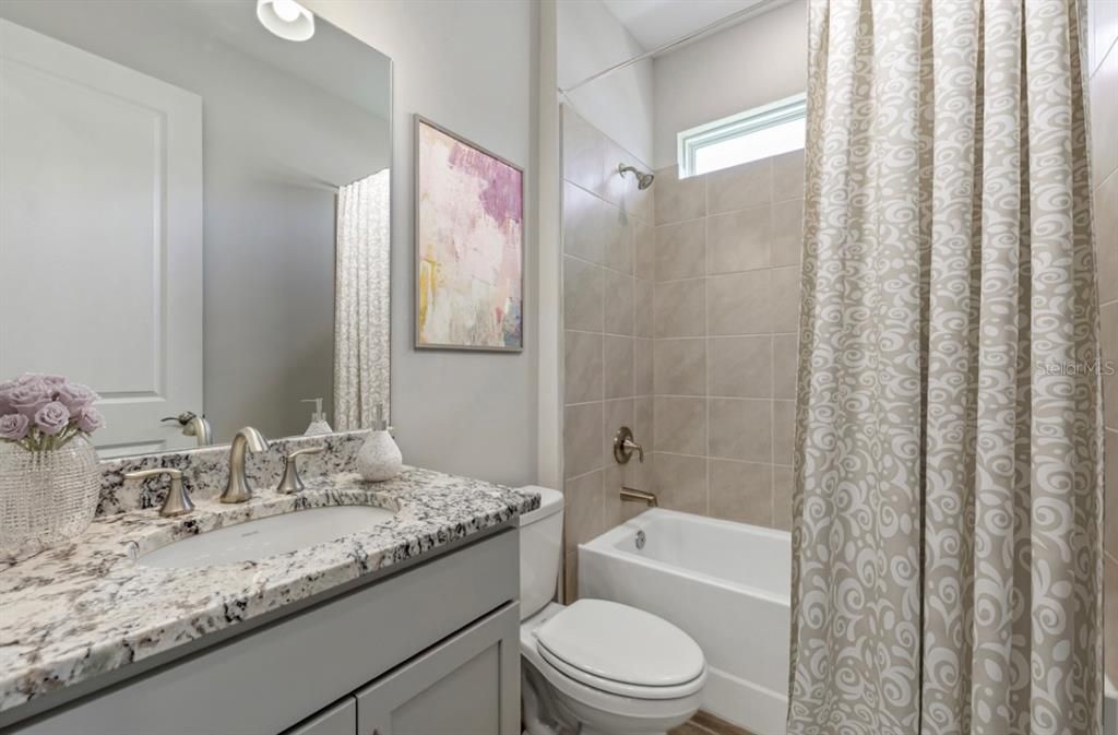 Guest Bath Staged Photo from Model Home