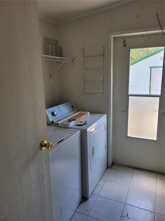 Indoor Laundry Room with Washer & Dryer