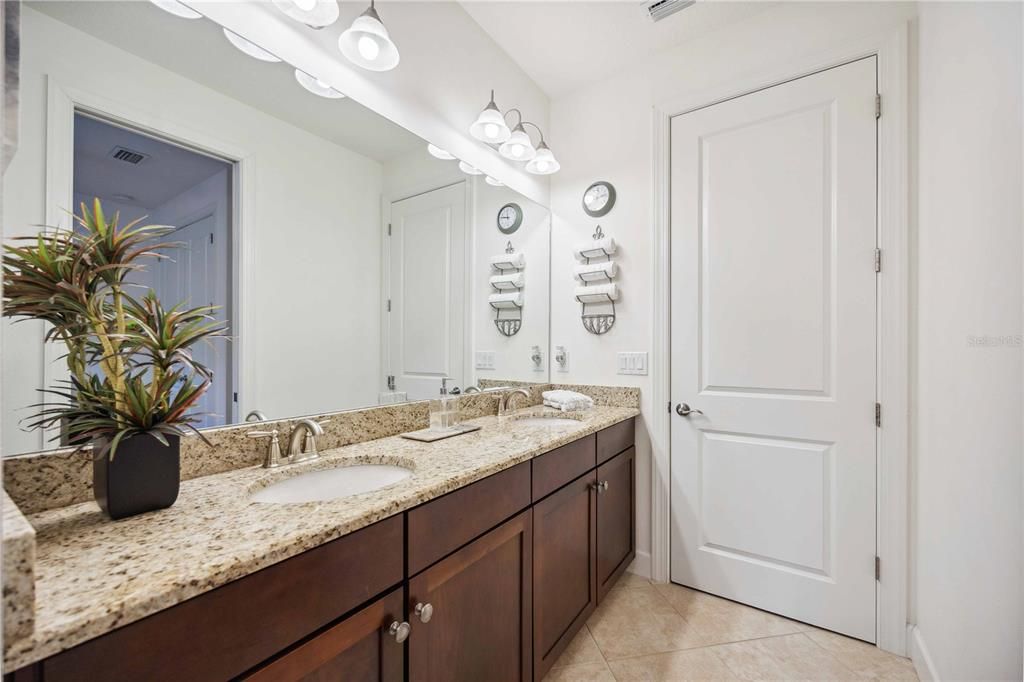 Bathroom 2 with double sink vanity