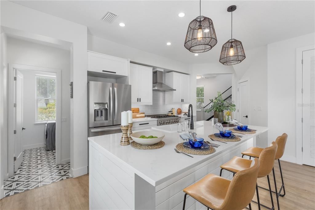 Kitchen View/ With Mudroom View