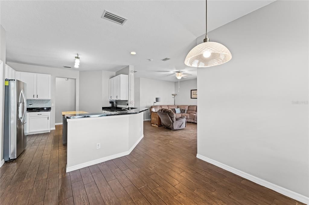 Kitchen with Island, Newer Stainless Steel Appliances