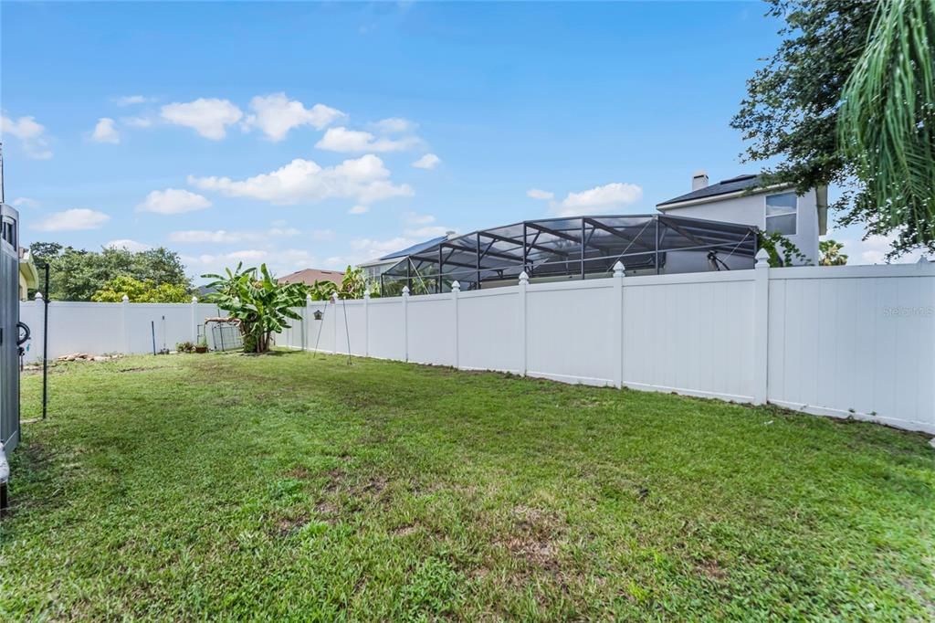 Fully Fenced-In Backyard