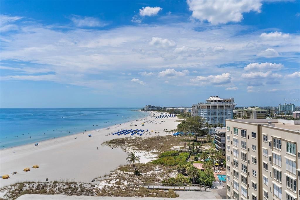 View to the north of St Pete Beach