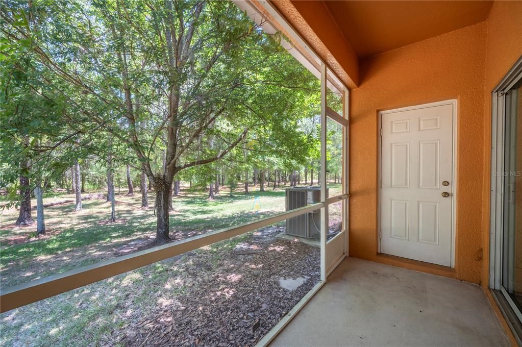 Storage closet @ screened in back porch