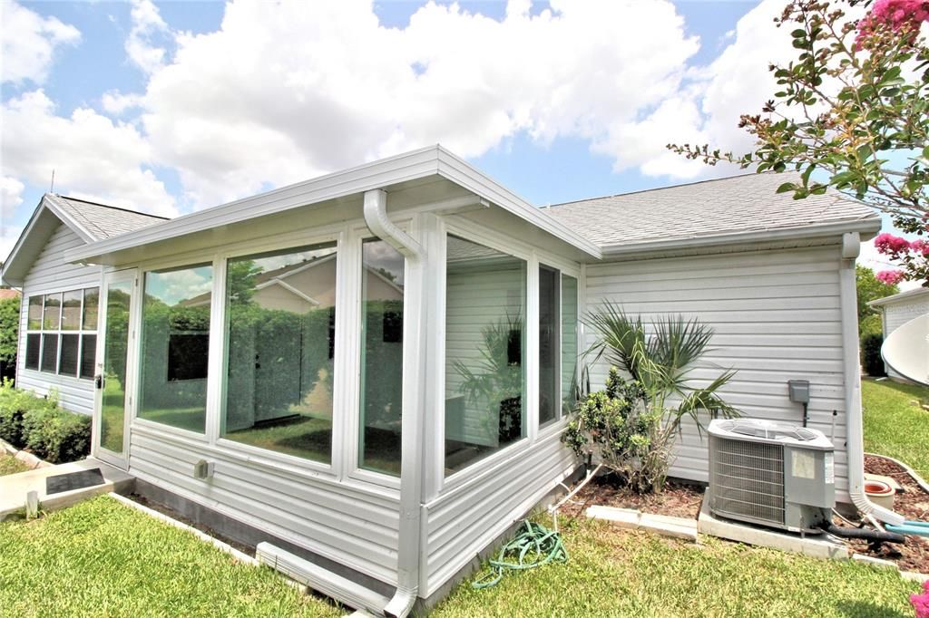 Rear View of Enclosed Porch