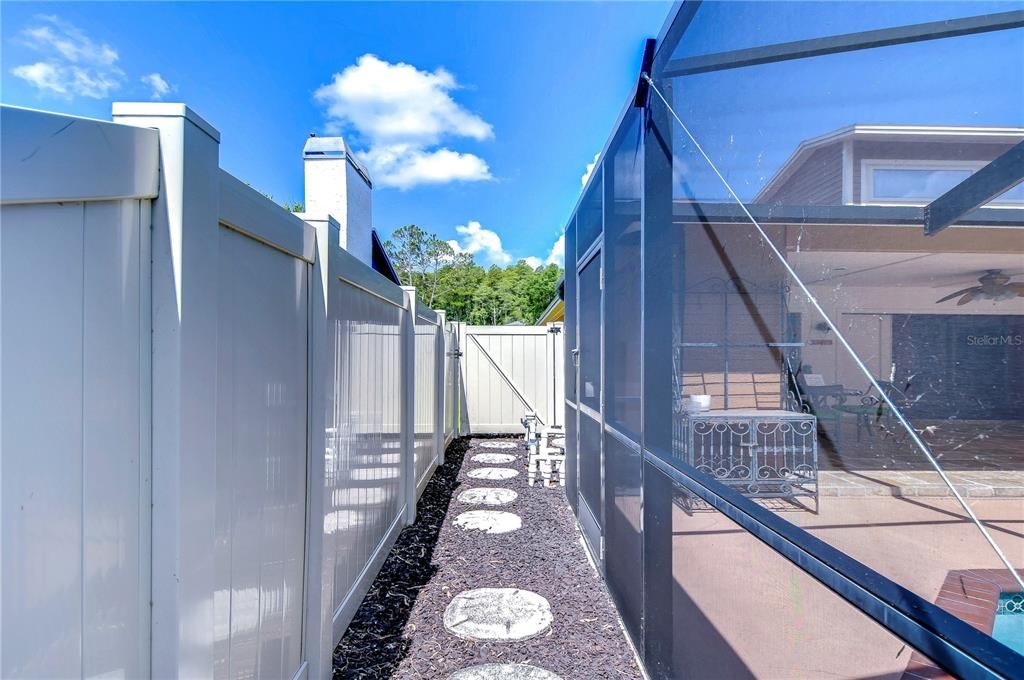 Walkway to Pool Equipment