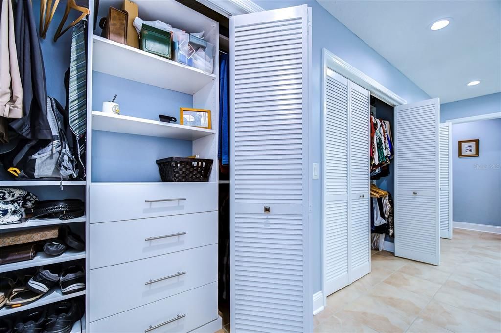 Primary Bath Closet Built Ins