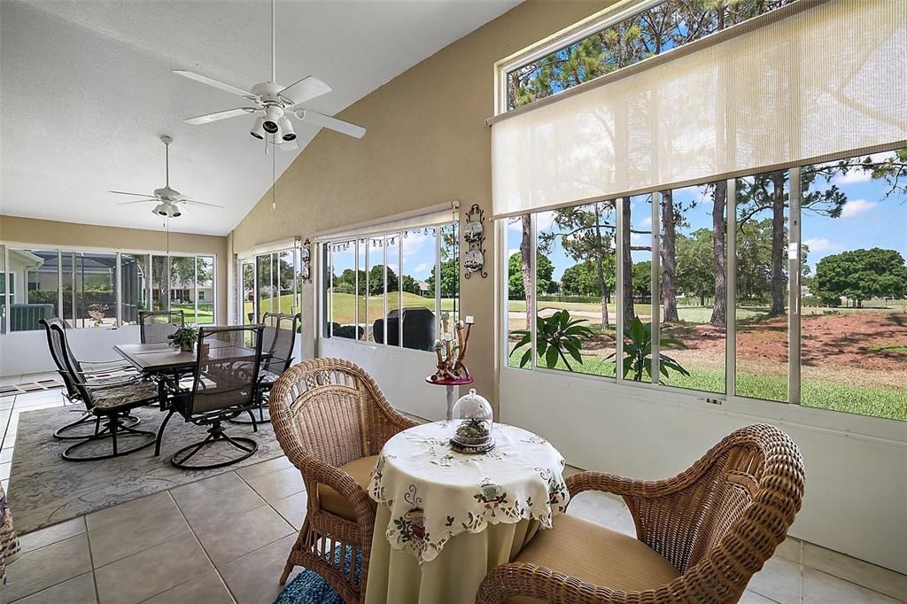 Check Out this Lanai. Tinted Windows, shades and what a great private view.