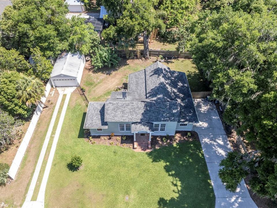 Ariel view of the home.