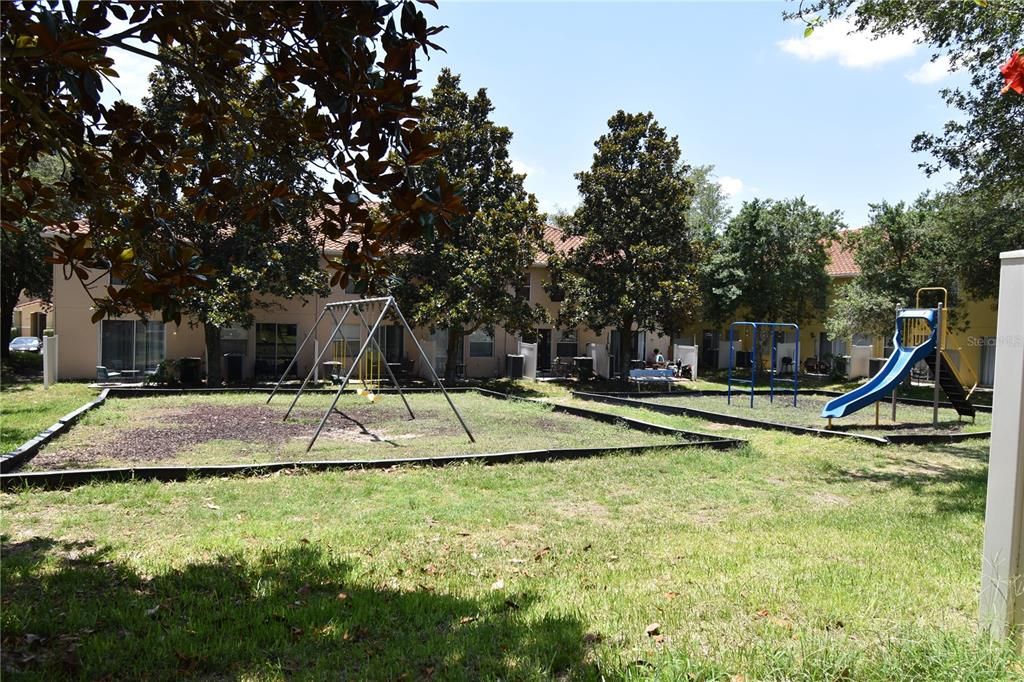 Playground in the backyard of your home