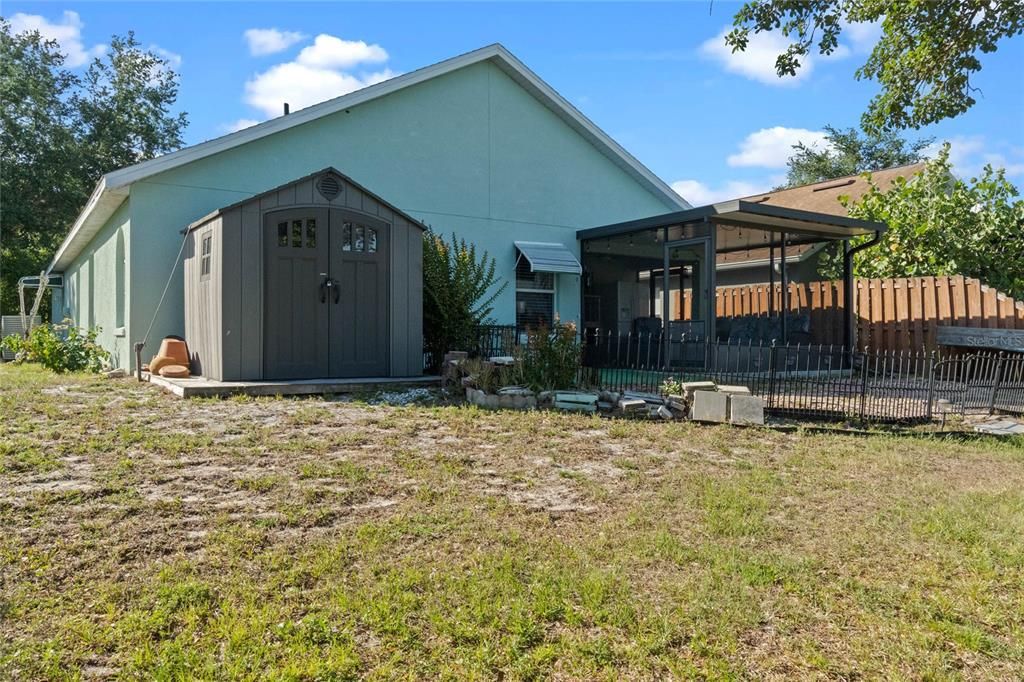 Tool shed in the backyard!