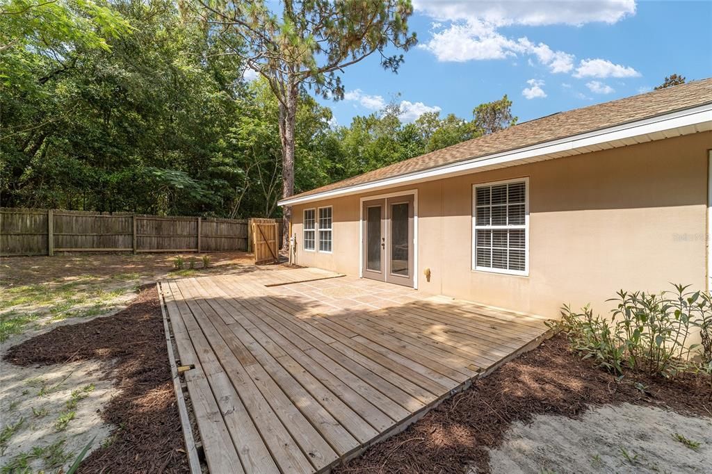 Rear Patio and Deck