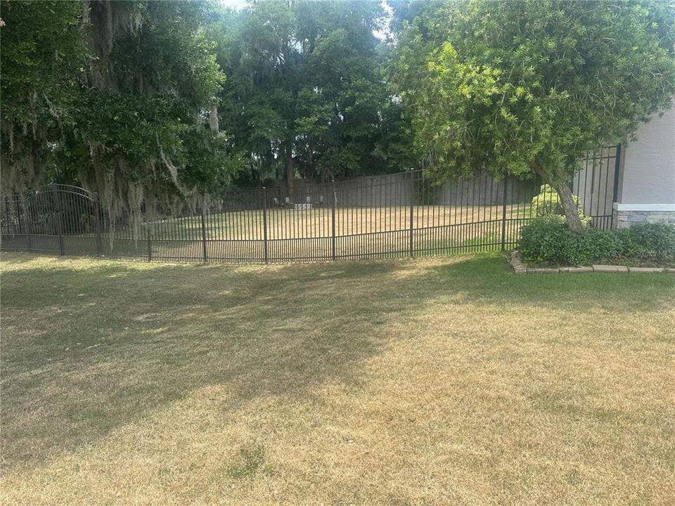 Perimeter of home will include tastelful aluminum fencing