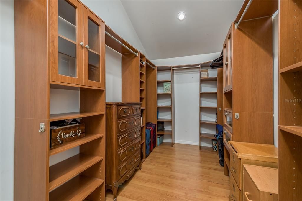 Walk in closet off primary