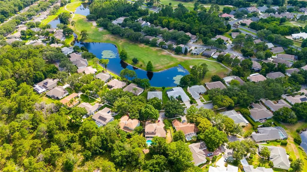 pond and 7th fairway view