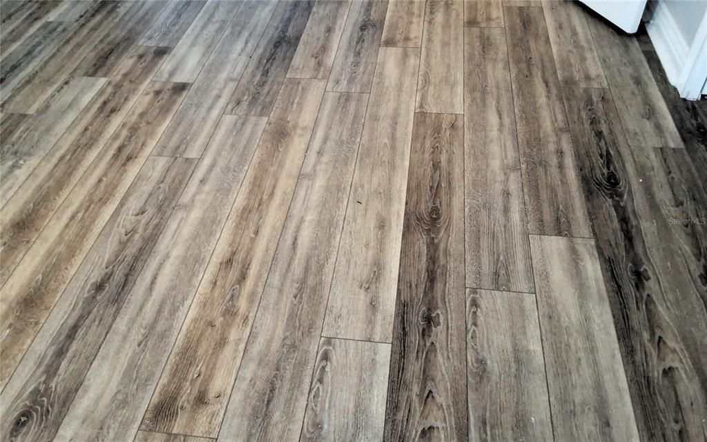 Luxury vinyl plank flooring