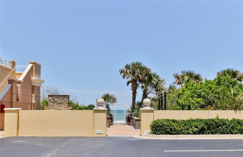 Locked Gate to No Drive Beach