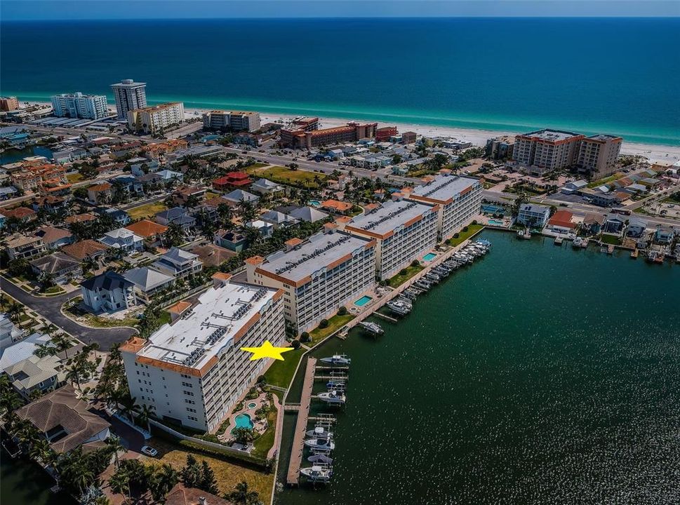 .. The La Bahia Building Consists of 6 Floors of Living with 4 Residences per Floor each with 3020 Sq Ft.. . Complex has a Guard Gated Secured Entrance - Clubhouse - Fitness Center - Tennis Courts,  Pools & Spas..  Beach Access Right Across the street..