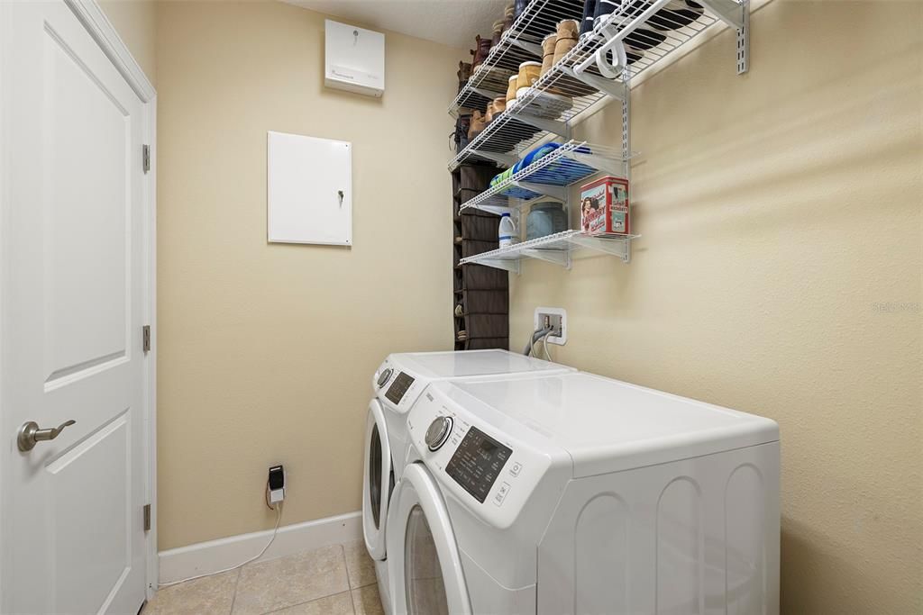 Laundry room located on the upper floor