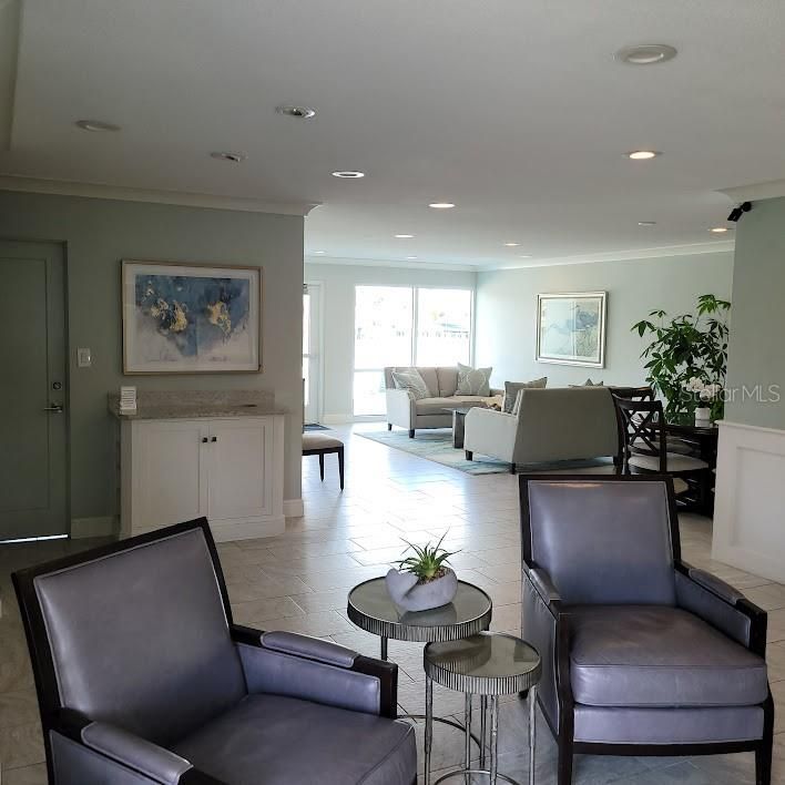 There is a community room in the condo accessible to owners via a security code.