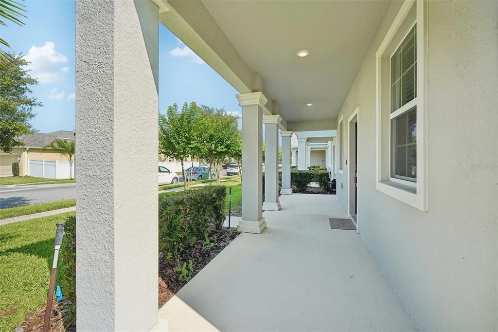 COVERED FRONT PORCH.