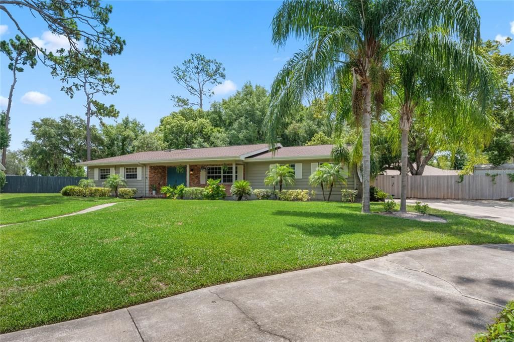 View with Driveway Leading to Side Facing 2 Car Garage